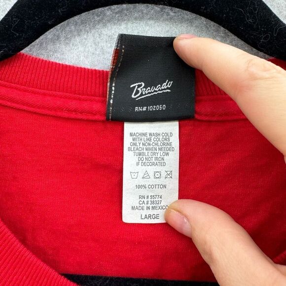 Harley Davidson Men's Red Harley-Davidson Bonnie and Clyde T-Shirt Size Large - Picture 4 of 8